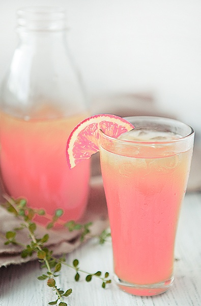pink grapefruit lemonade