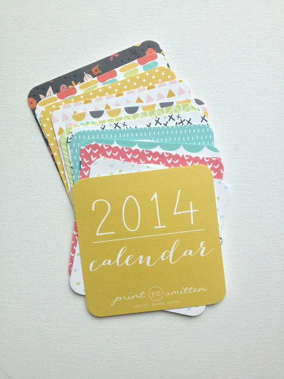 square pattern 2014 calendar