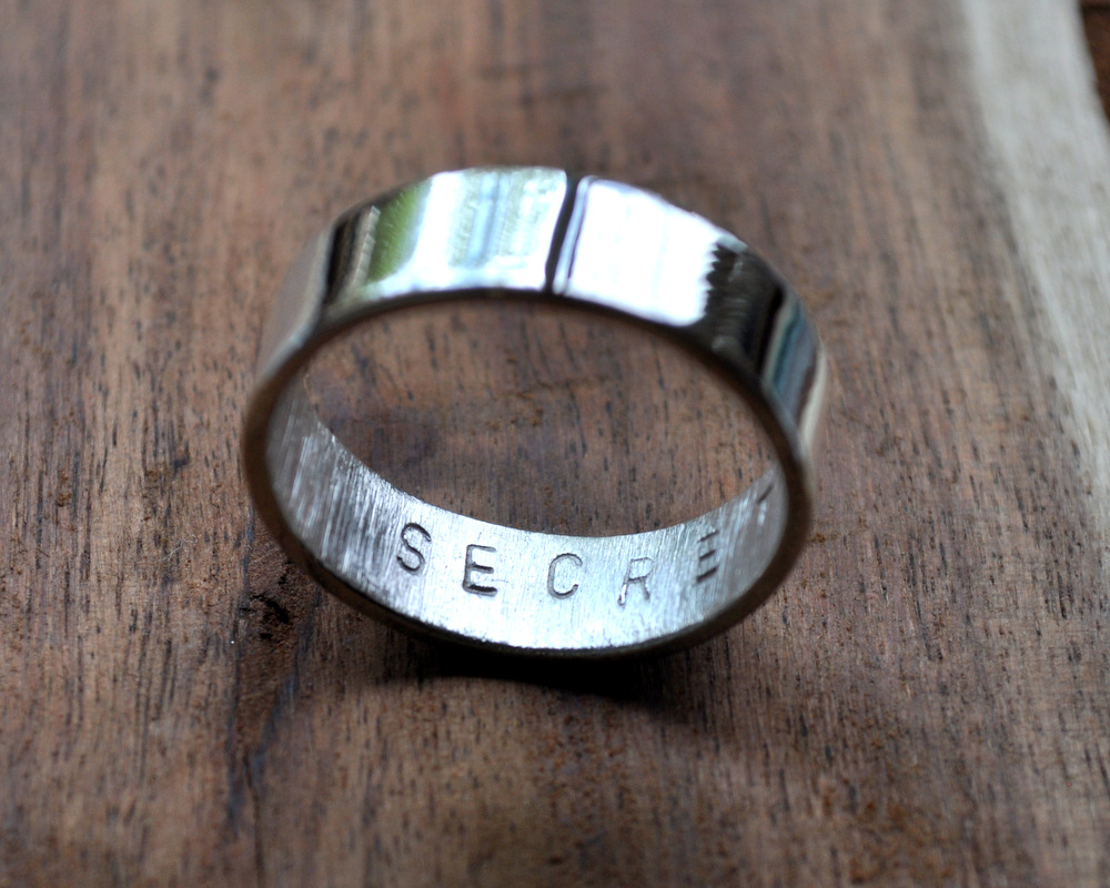 Secret Message Ring - Mirror Shine - 6mm (2)