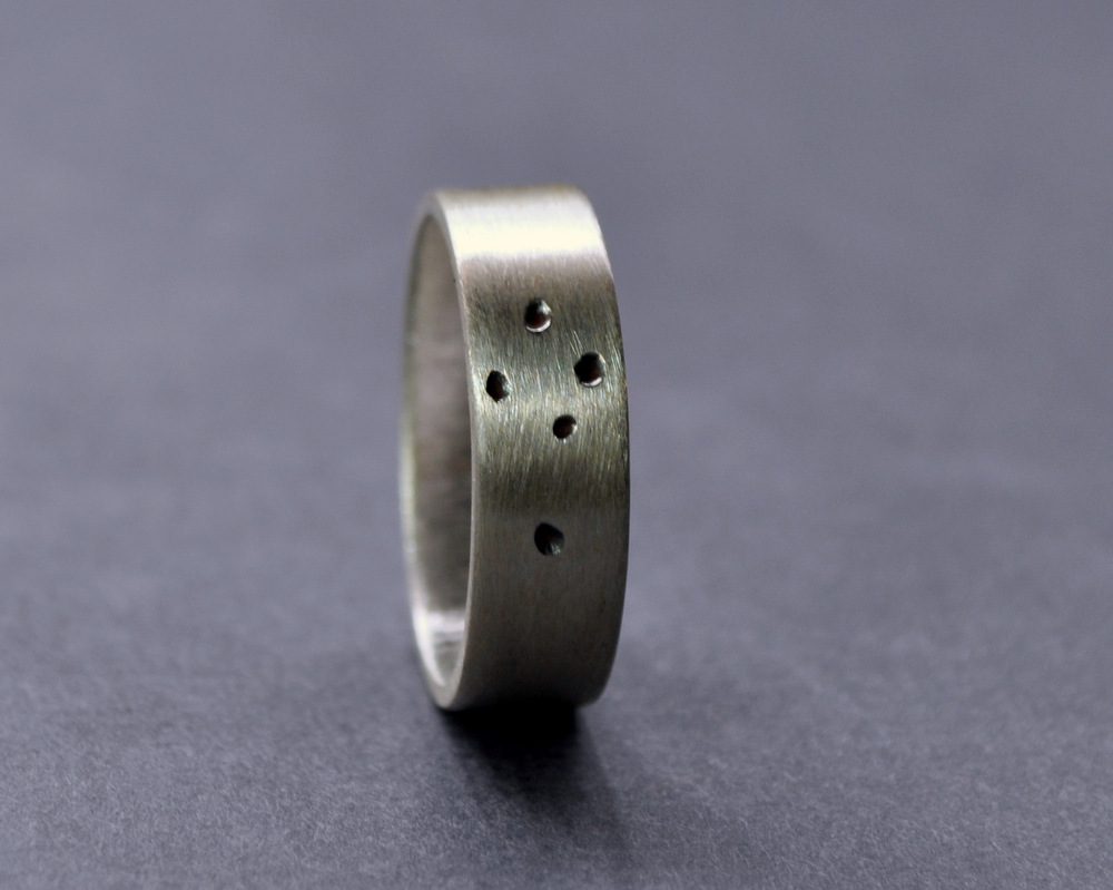 Southern Cross Ring - Sterling Silver - 5mm Flat Matte(4)