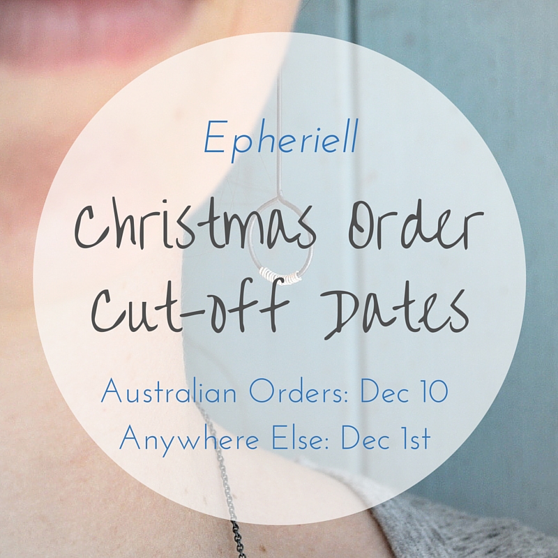 Christmas Order Cut-Off Dates