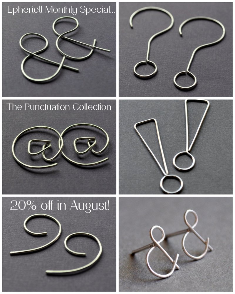 August Epheriell Special – Punctuation Collection 20% off!