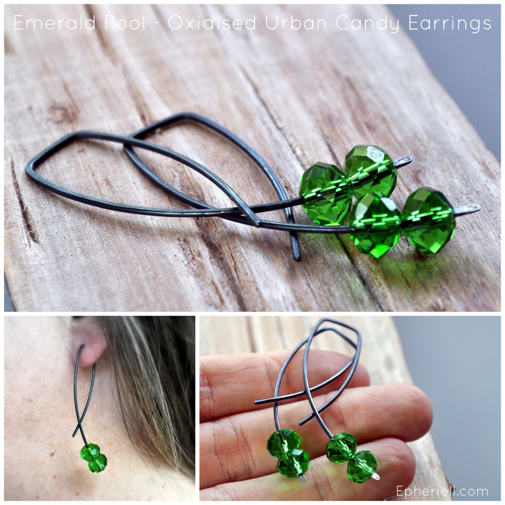 Emerald Pool – New Oxidised Urban Candy Earrings! (With Launch Discount #OXURBANCANDY