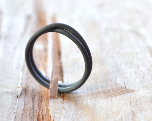 Sterling Silver Oxidised Infinity Ring - Image 4