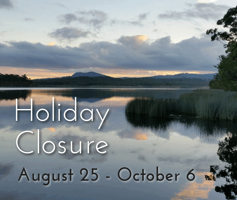 Holiday Closure – August 25 to October 6, 2025